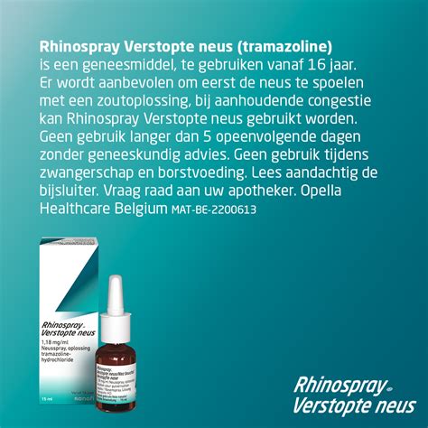 Rhinospray Verstopte Neus 1 18mg Ml Neusspray Oplossing Flacon 15ml