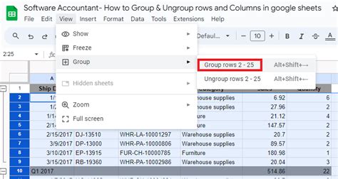 Group Ungroup Rows And Columns In Google Sheets Step By Step Guide