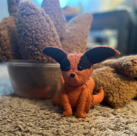 Mini Kurama Plush/Stuffed Animal by Morranko on DeviantArt