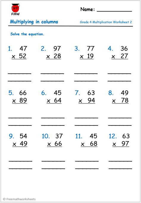 Grade 4 Four Operations Worksheets Free Printables