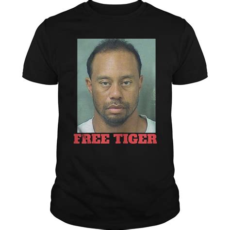 Tiger Woods Mugshot Tee Shirt Hoodie Tank Top Quotes