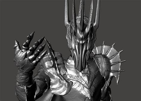 Sauron The Dark Lord Lotr Lord Of The Rings Hi Poly Stl D Model D