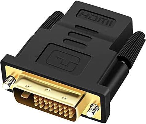 Retoo Hdmi Auf Dvi D Adapter Mit P Und Audio Bidirektional Dvi