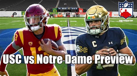 USC Vs Notre Dame Football Preview YouTube