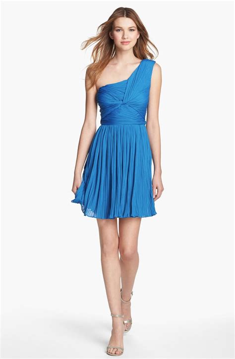 Halston Heritage Front Twist One Shoulder Cocktail Dress Nordstrom