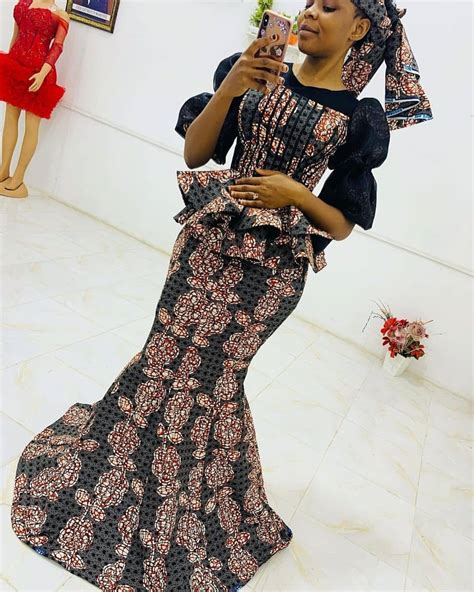 Top Ankara Skirts And Blouse Styles For Classy Mothers Wives And