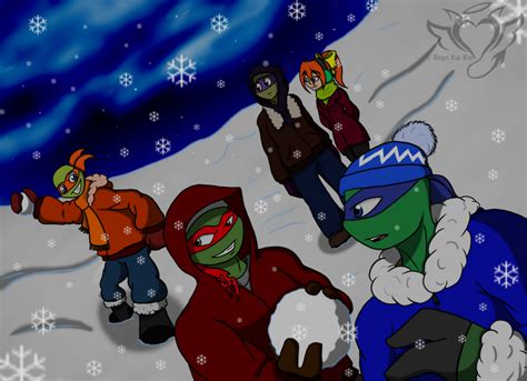 Tmnt Seasons Winter By Angelrairay On Deviantart