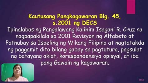 Pag Unlad Ng Wika Sa Panahon Ng Demokrasya Hanggang Sa Kasalukuyan