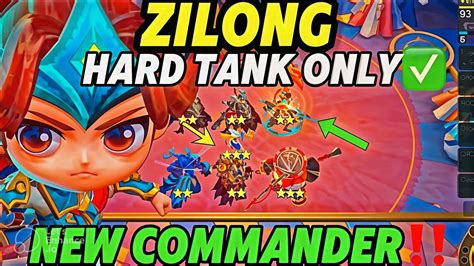 MAGIC CHESS HARD TANK ONLY WITH NEW COMMANDER ZILONG BEST