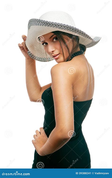 Beautiful Woman In A Hat Stock Image Image Of Casual 39388241