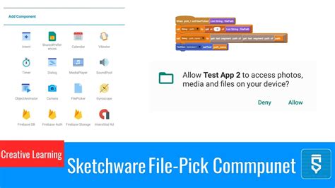 Sketchware File Pick Up Commpunet Tutorial CretiveLerning