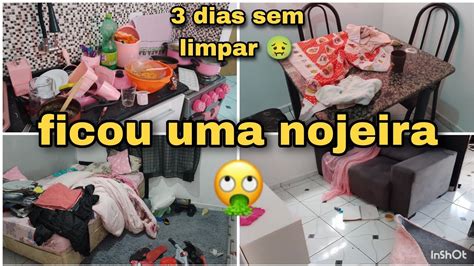 Desafio 3 Dias Sem Limpar A Casa 😱 Ficou Um Nojo Muita BagunÇa • Faxina Completa 🤢 Youtube