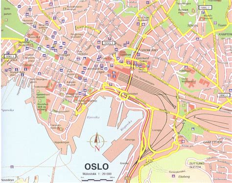 Oslo Tourist Map - Oslo Norway • mappery