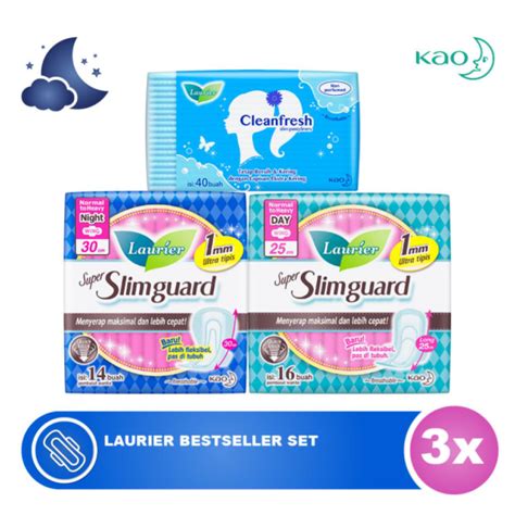 Jual Laurier Super Slimguard Pembalut Wanita Bestseller Set Breathable