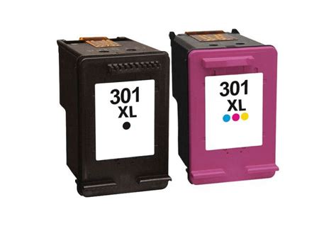 HP 301XL Noir et Couleur, Lot de 2 cartouches encre compatibles HP ...