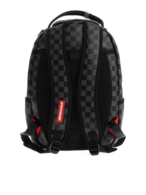 Sprayground Grey Checkered Sharks In Paris Backpack Literacy Basics