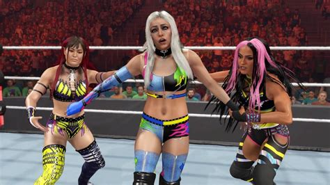 WWE 2K23 LIV MORGAN RAQUEL RODRIGUEZ VS DAMAGE CTRL FOR THE WOMENS