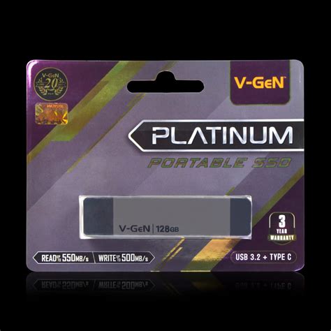 Jual SSD PORTABLE PLATINUM 128 GB USB 3 2 And TYPE C V GEN Shopee