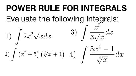 Power Rule For Integrals Part 2 Youtube