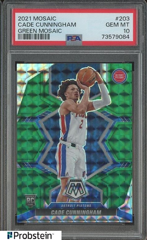 Cade Cunningham 2021 Mosaic 203 Green Price Guide Sports Card Investor