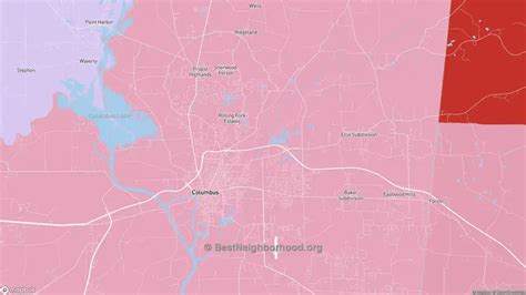 Lowndes County, MS Political Map – Democrat & Republican Areas in Lowndes County ...