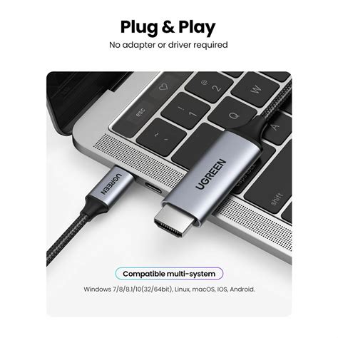 Ugreen Usb C Male To Hdmi 4k 60hz Male Cable 15m 50570 Best Computers Онлайн дэлгүүр