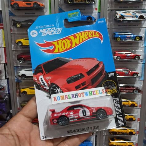 Hot Wheels Rodas Quentes Nissan Skyline GT R R34 Vermelho Shopee Brasil