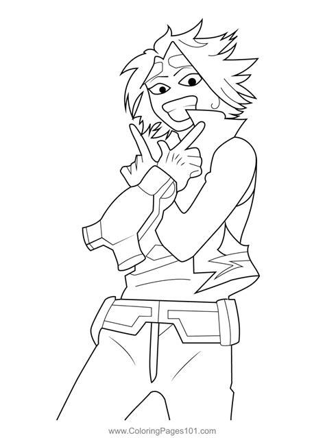 My Hero Academia Coloring Pages Denki