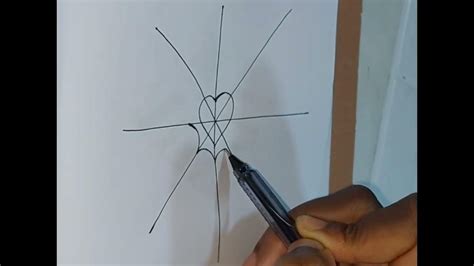 Step By Step Tutorial How To Draw A Spider Weaving A Love Web 🕸 🕷