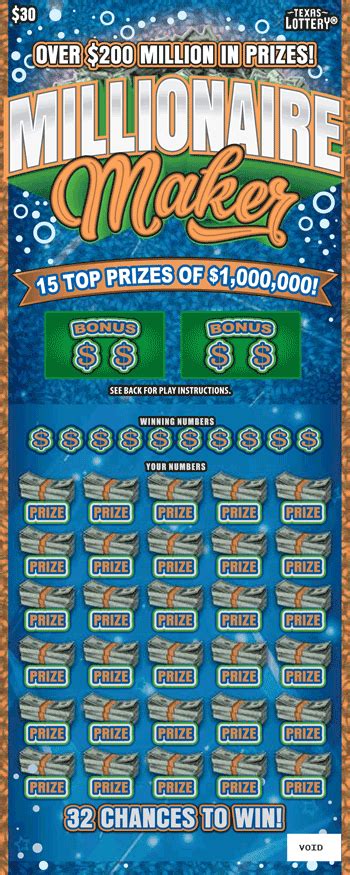 2517 - Millionaire Maker - Texas Lottery