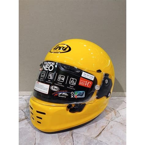 Jual Arai Rapide Neo Yellow New Helm Motor Full Face Arai Original