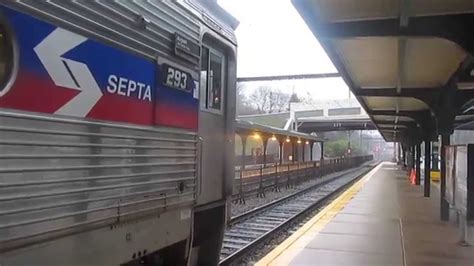 Septa Regional Rail West Trenton Line Train 3445 At Jenkintown Youtube