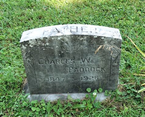 Charles W Paddock 1847 1926 Mémorial Find a Grave