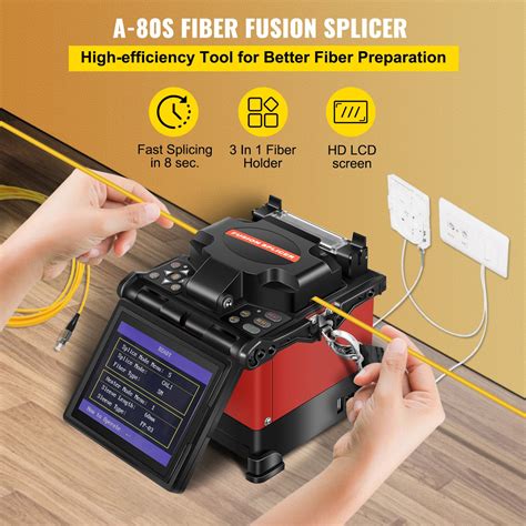 jws fiber fusion splicer automatic fiber optic splicing machine