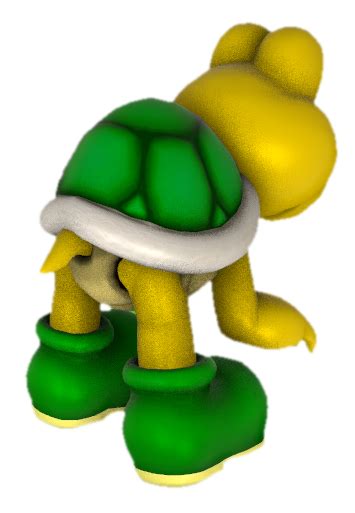 Green Koopa Troopa crawling away by TransparentJiggly64 on DeviantArt