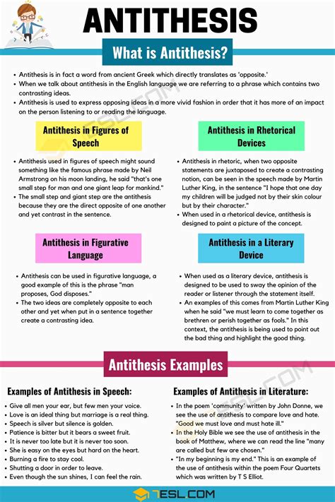 Antithesis Definition & Examples in Speech and Literature • 7ESL ...