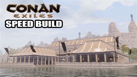 Conan Exiles Lakehouse Aquilonian Turan Khitan Dlc Villa Speed Build Youtube