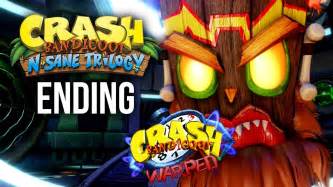 Crash Bandicoot Warped Ending Ps Crash Bandicoot N Sane Trilogy