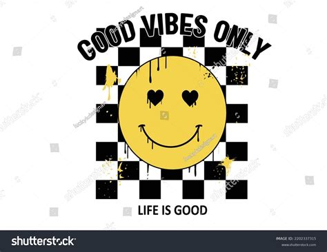 Good Vibes Only Vector Design Hand Stock Vector Royalty Free