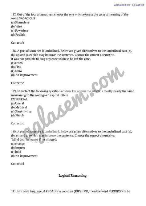 Bitsat Question Paper With Answers Aglasem Admission