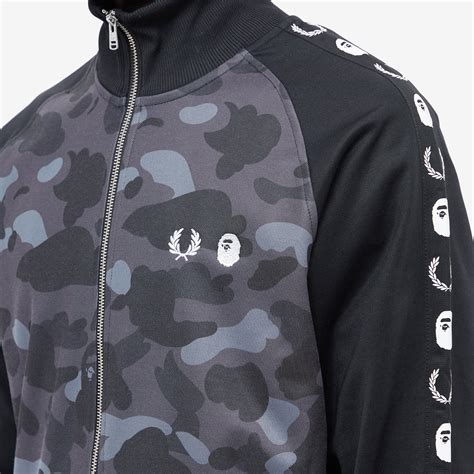 Fred Perry X Bape Camo Track Jacket Black End Ru