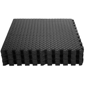 Prosourcefit Thick Exercise Puzzle Mat Black In X In X In