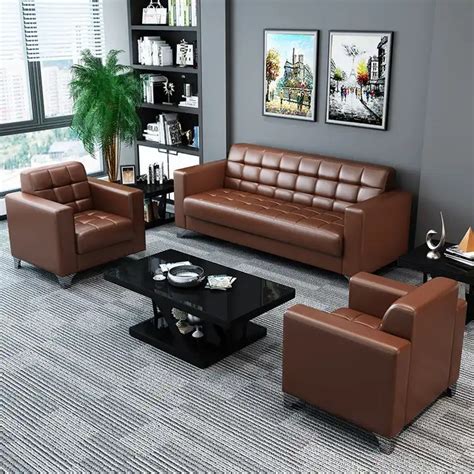 5-seater brown leather sofa - Furniture Choice Kenya