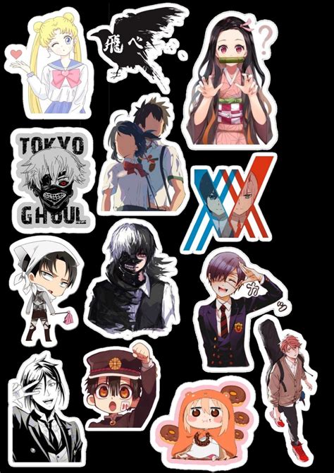 A4 Anime Sticker Fund Adesivi Stampabili Stampabili Gratis Adesivi