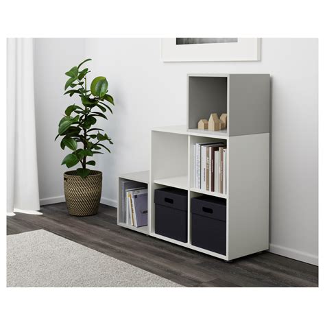 EKET Cabinet Combination With Feet White Light Grey 105x35x107 Cm