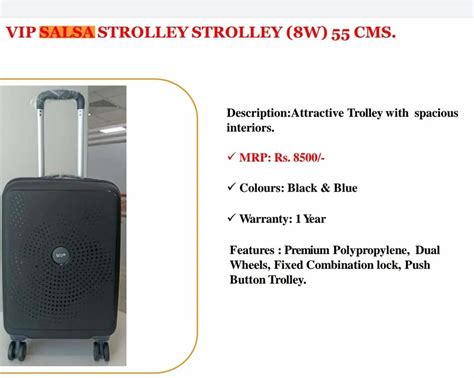 Black ABS Plastic Vip Trolley Bag At Rs 2000 In Mumbai ID 2848972035691