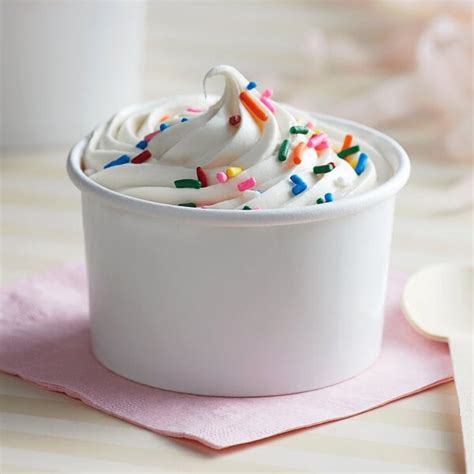 Choice 6 Oz White Paper Frozen Yogurt Food Cup 1000 Case