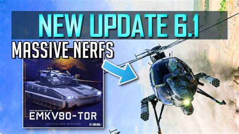 Battlefield 2042 Update 6 1 BIG Nightbird Nerfs New TOR Tank Weapons