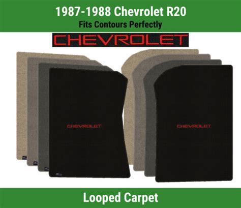 Lloyd Classic Loop Front Carpet Mats For 87 88 Chevy R20 W Chevy Red