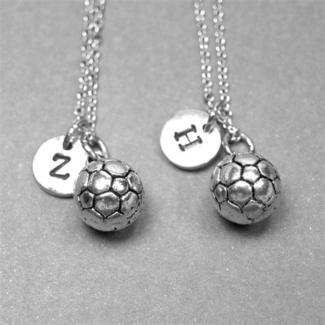 Best Friend Necklace Soccer Necklace Soccer Ball Charm Soccer Team